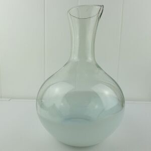 Verve Culture Hand Blown Glass Carafe Made In Jalisco Mexico Frosted Bottom
